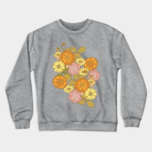 70s Tossed Floral Crewneck Sweatshirt